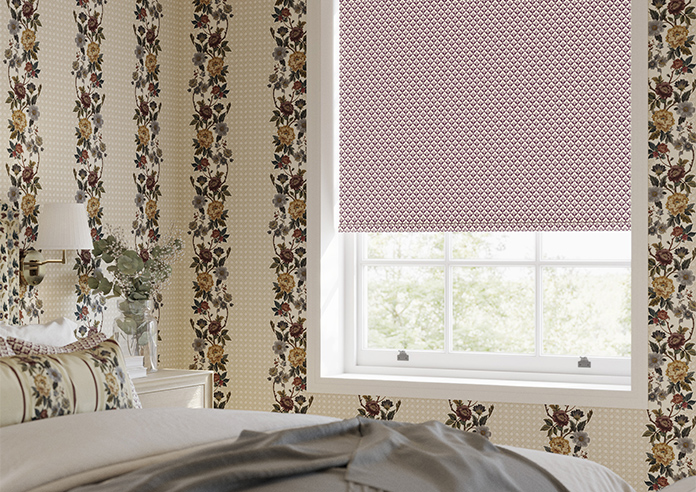 Scallop and Bud, Mulberry - Twist&Fit Roller Blind - Image 5